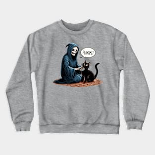 Playtime - The Death and black cat Crewneck Sweatshirt